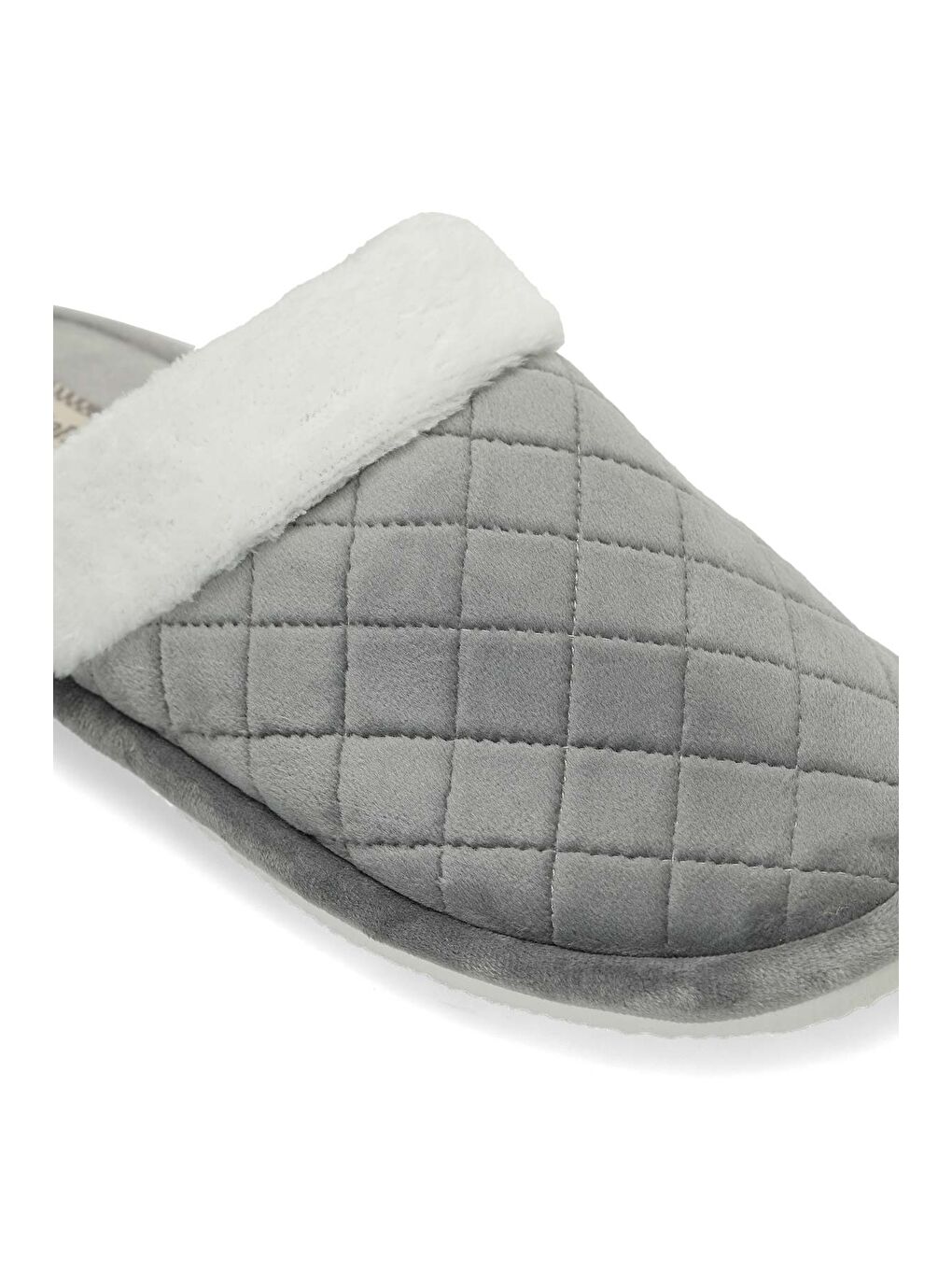 609099.Z5PR Gri Kadın Ev Terliği-6