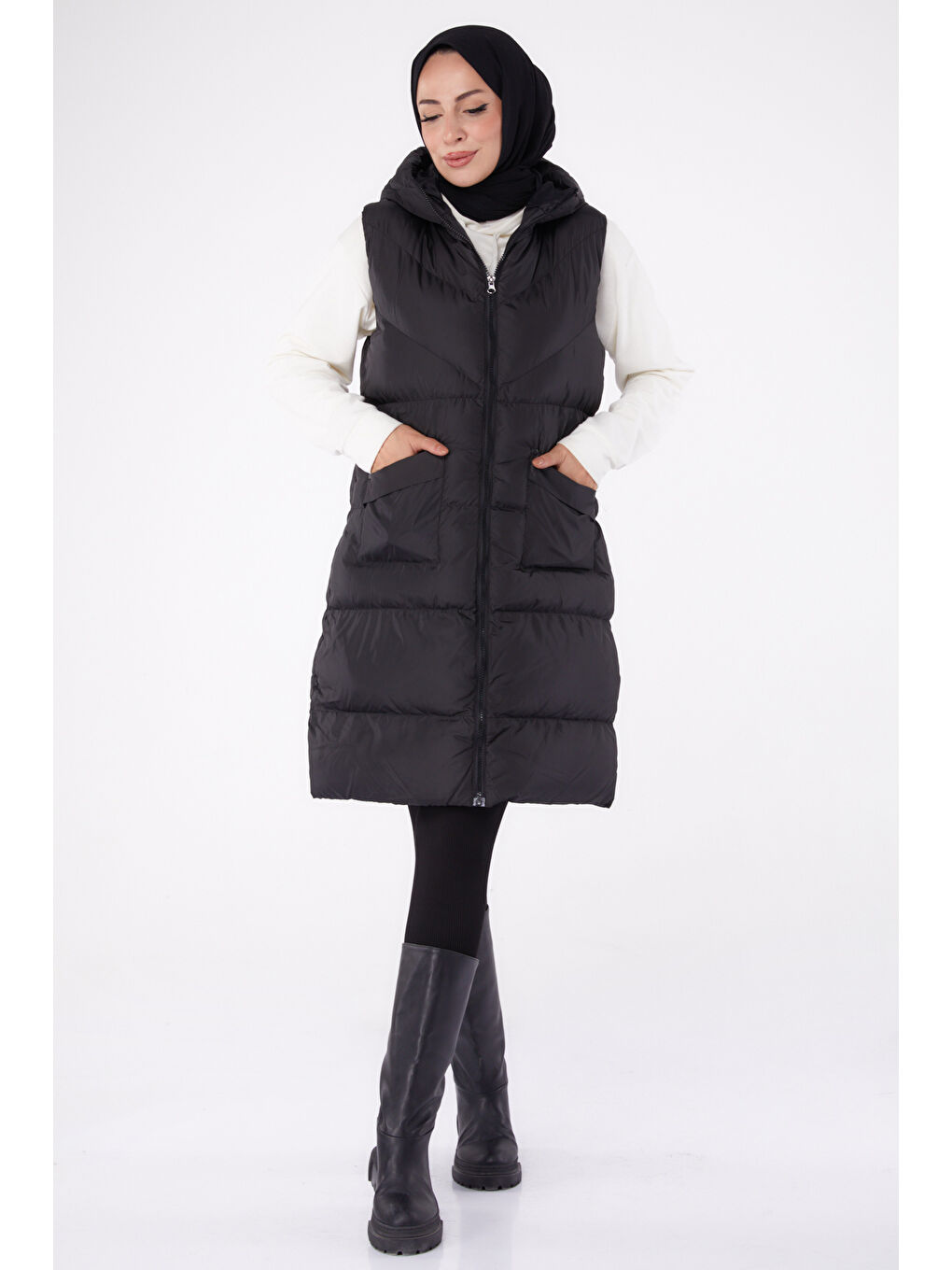 Sıfır Kollu Şişme Yelek Siyah - 26437