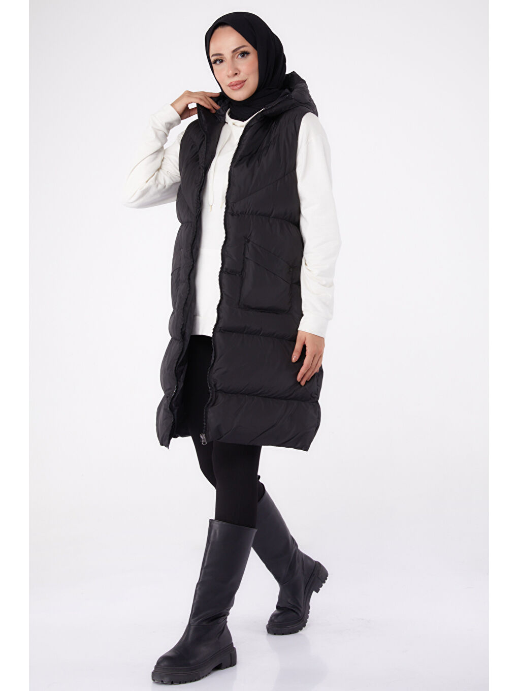 Sıfır Kollu Şişme Yelek Siyah - 26437-1