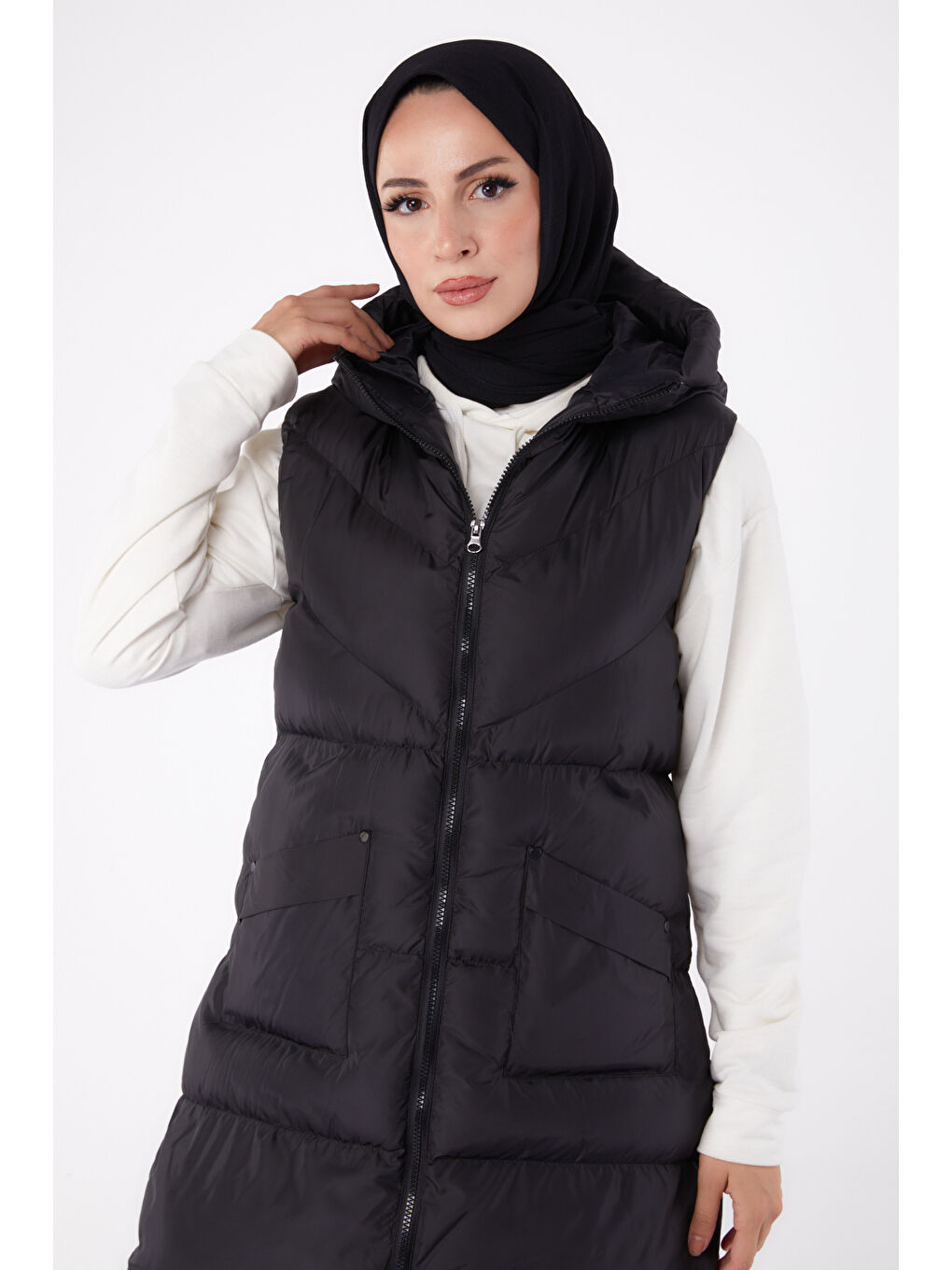 Sıfır Kollu Şişme Yelek Siyah - 26437-2