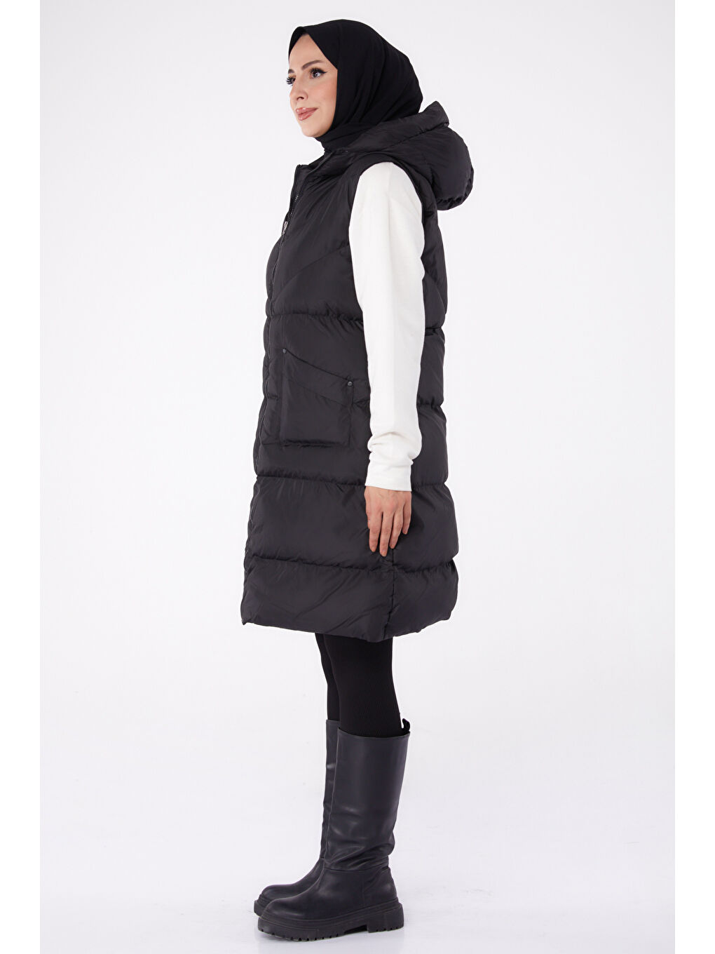 Sıfır Kollu Şişme Yelek Siyah - 26437-3