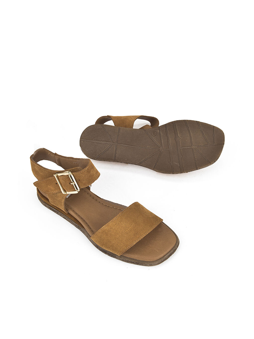 Kahverengi Kadın Hakiki Deri Sandalet 1511047Z713 Taba-2