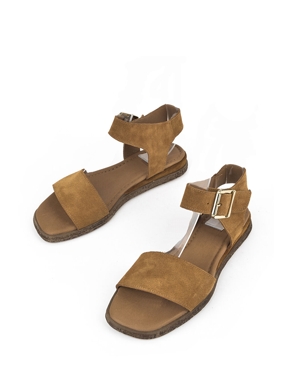 Kahverengi Kadın Hakiki Deri Sandalet 1511047Z713 Taba-4