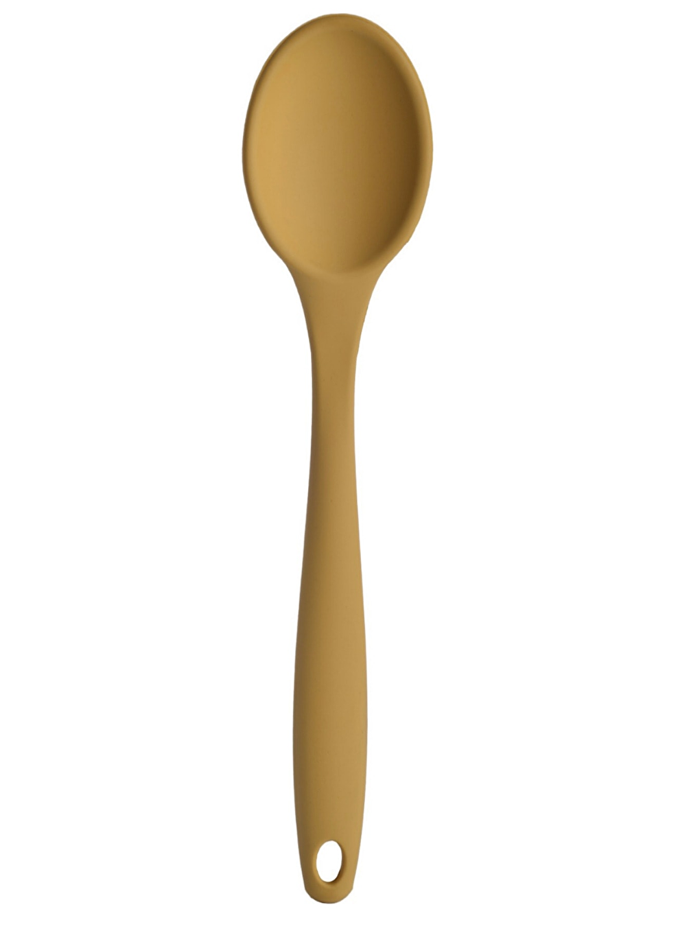 Büyük Boy Yanmaz Yapışmaz Silikon Sarı Renkte Yassı ve Kaşık Spatula 2'li Set-1