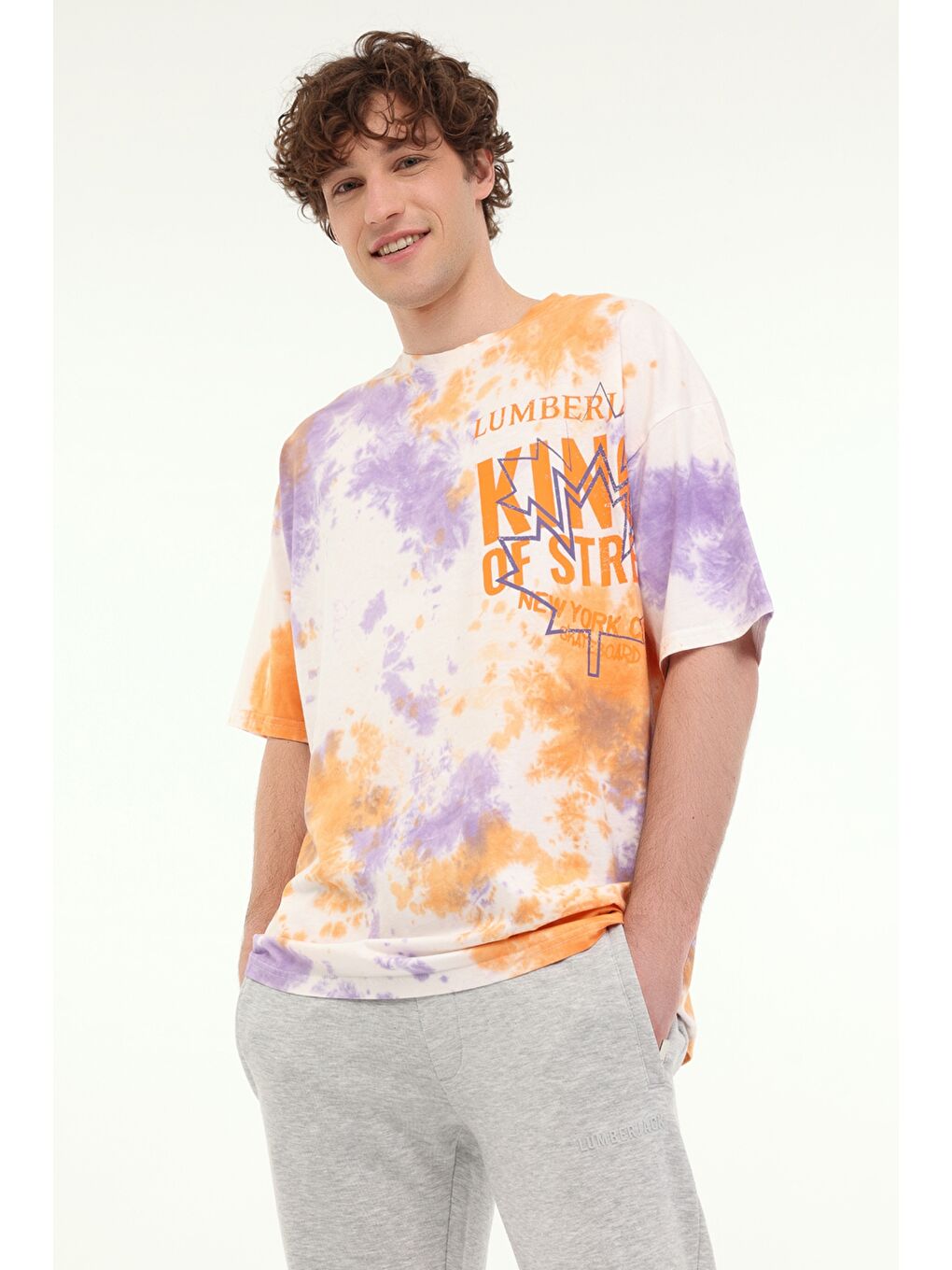 Bej Erkek Kısa Kol Tişört