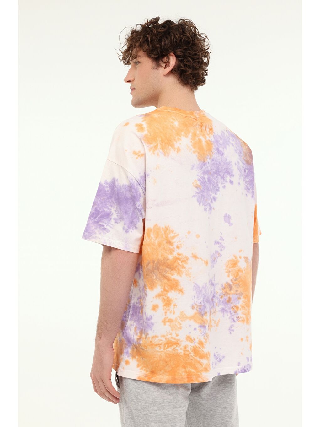 Bej Erkek Kısa Kol Tişört-1