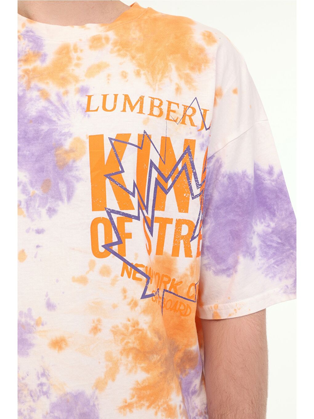 Bej Erkek Kısa Kol Tişört-3