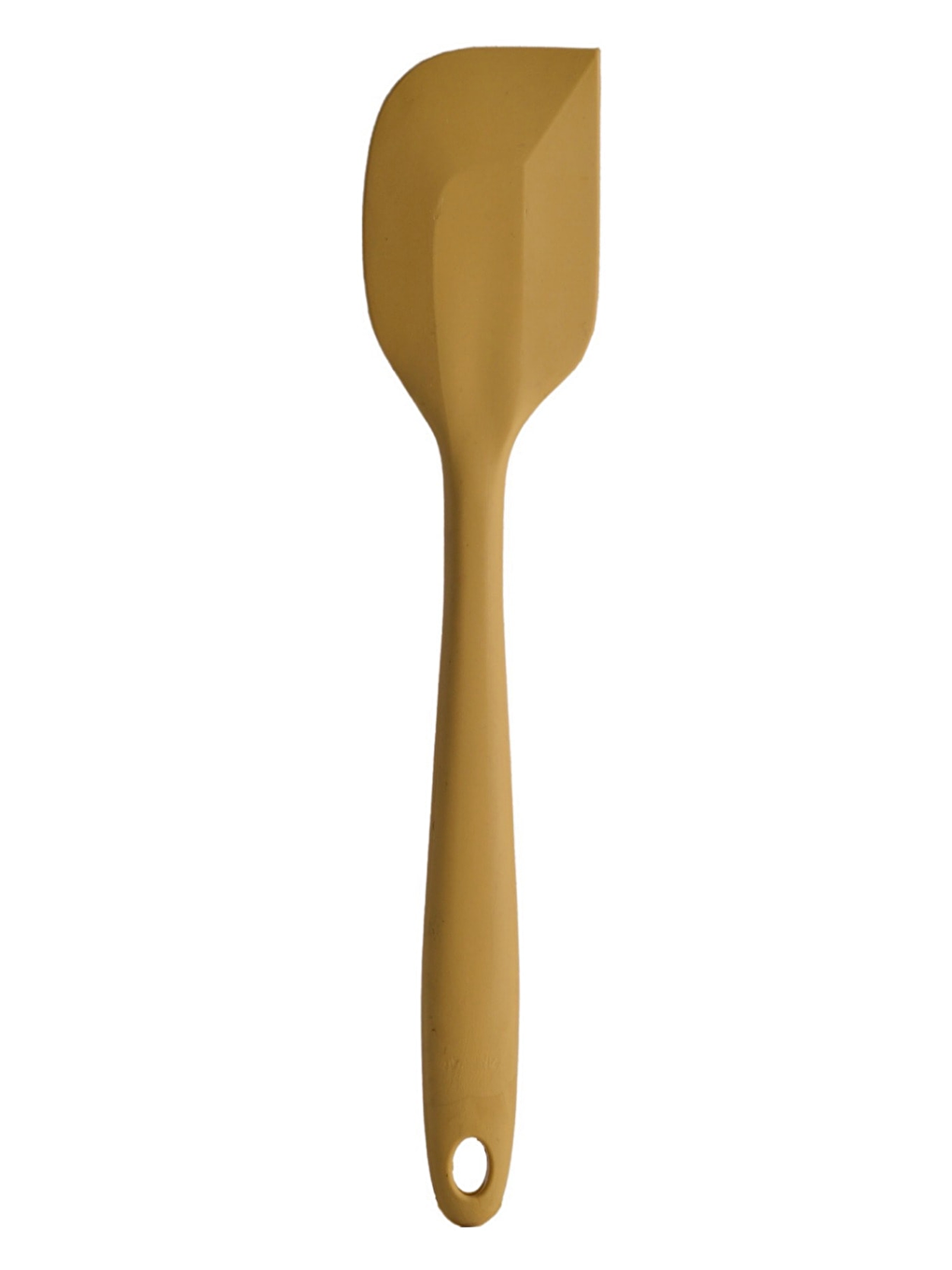 Büyük Boy Yanmaz Yapışmaz Silikon Sarı Renkte Yassı ve Kaşık Spatula 2'li Set-2