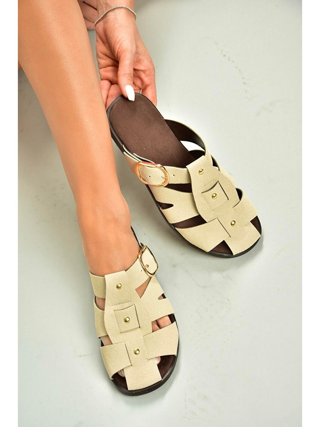 Bej Kadın Terlik U458334202-1