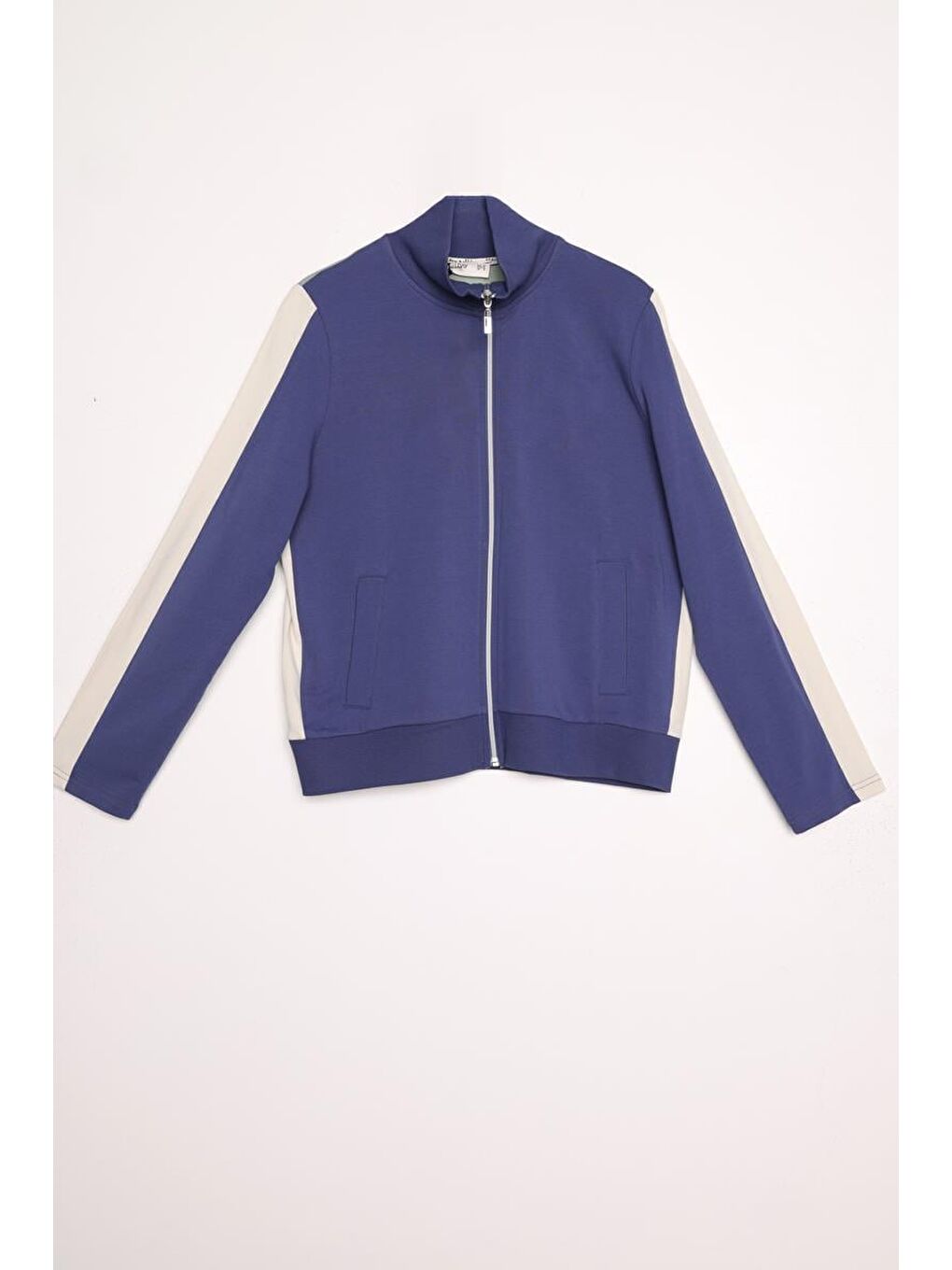 İndigo-Defne-Pamuklu Garnili Etekli Takım-8