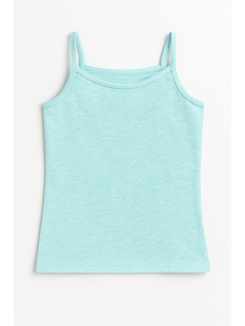 Karışık Pamuklu İnce Askılı Kız Çocuk Atlet 6'lı-5