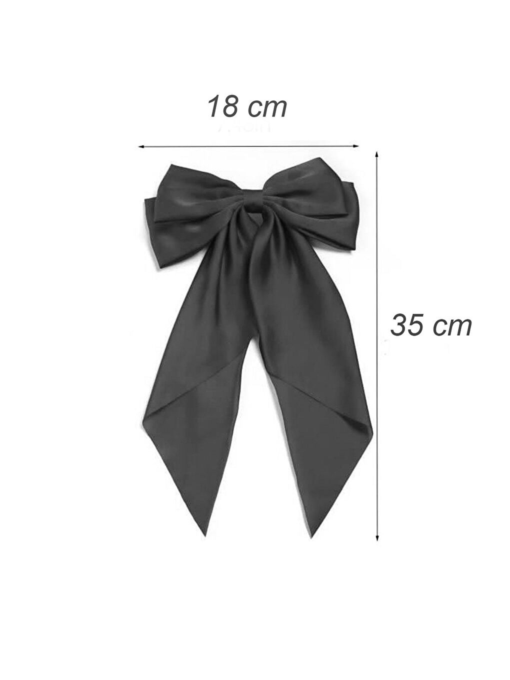 Siyah Uzun Fularlı Fiyonk Otomatik Fiyonk Toka-4