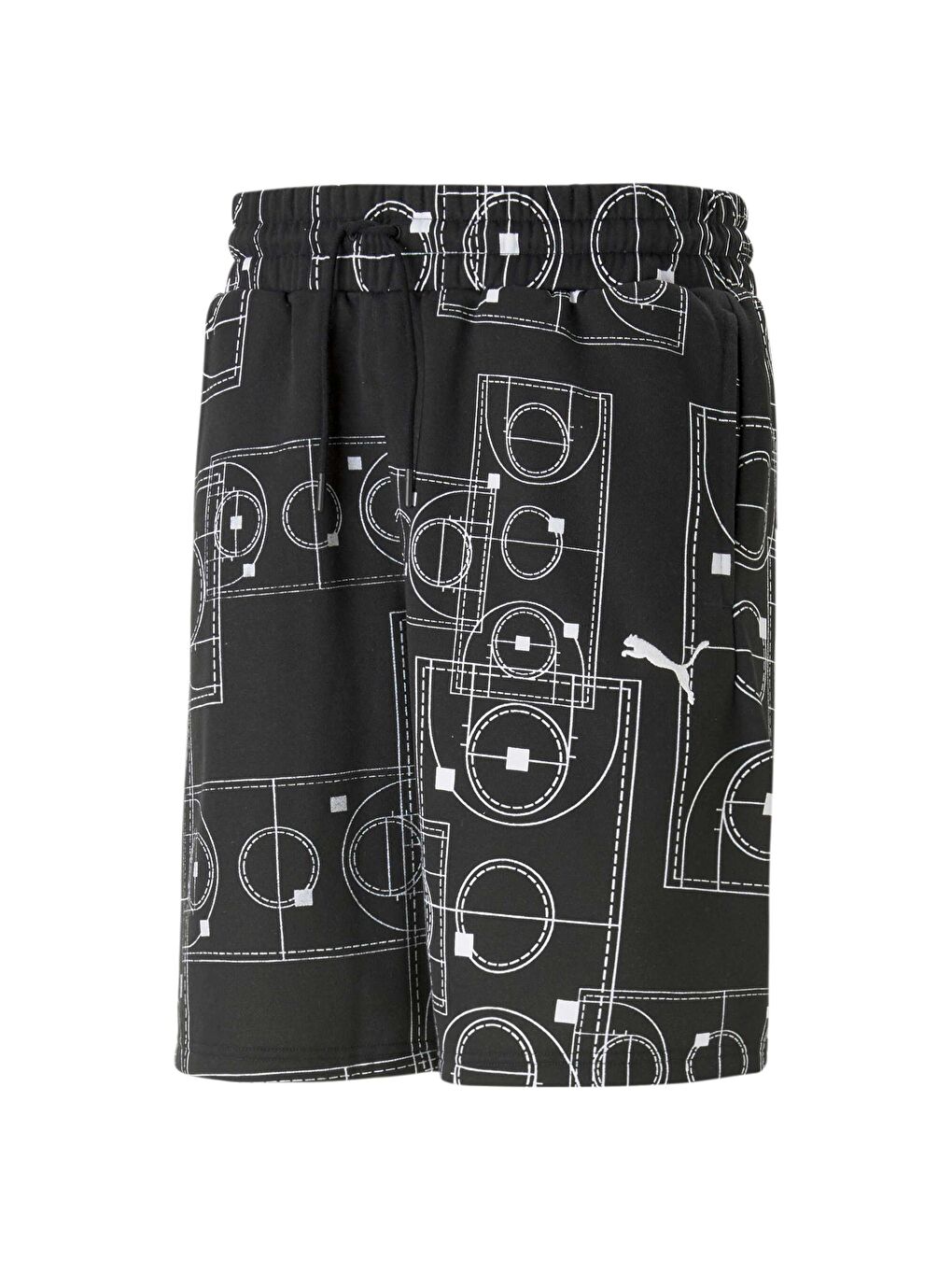 Siyah Courtside Booster Basketball Erkek Şort