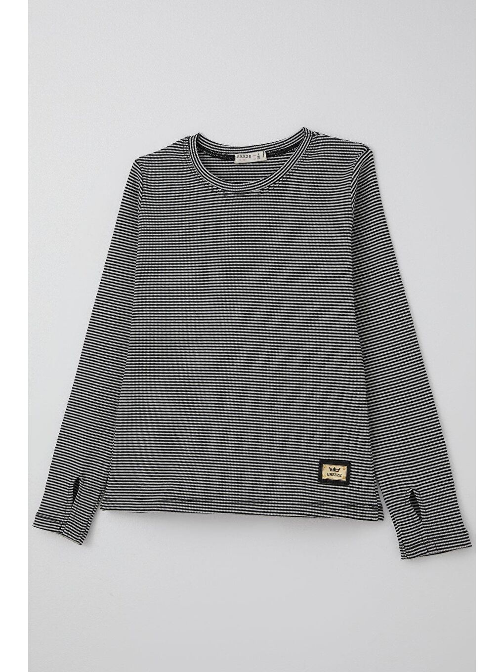 Kız Çocuk Pantolonlu Takım Parmak Detaylı Siyah (8-14 Yaş)-5