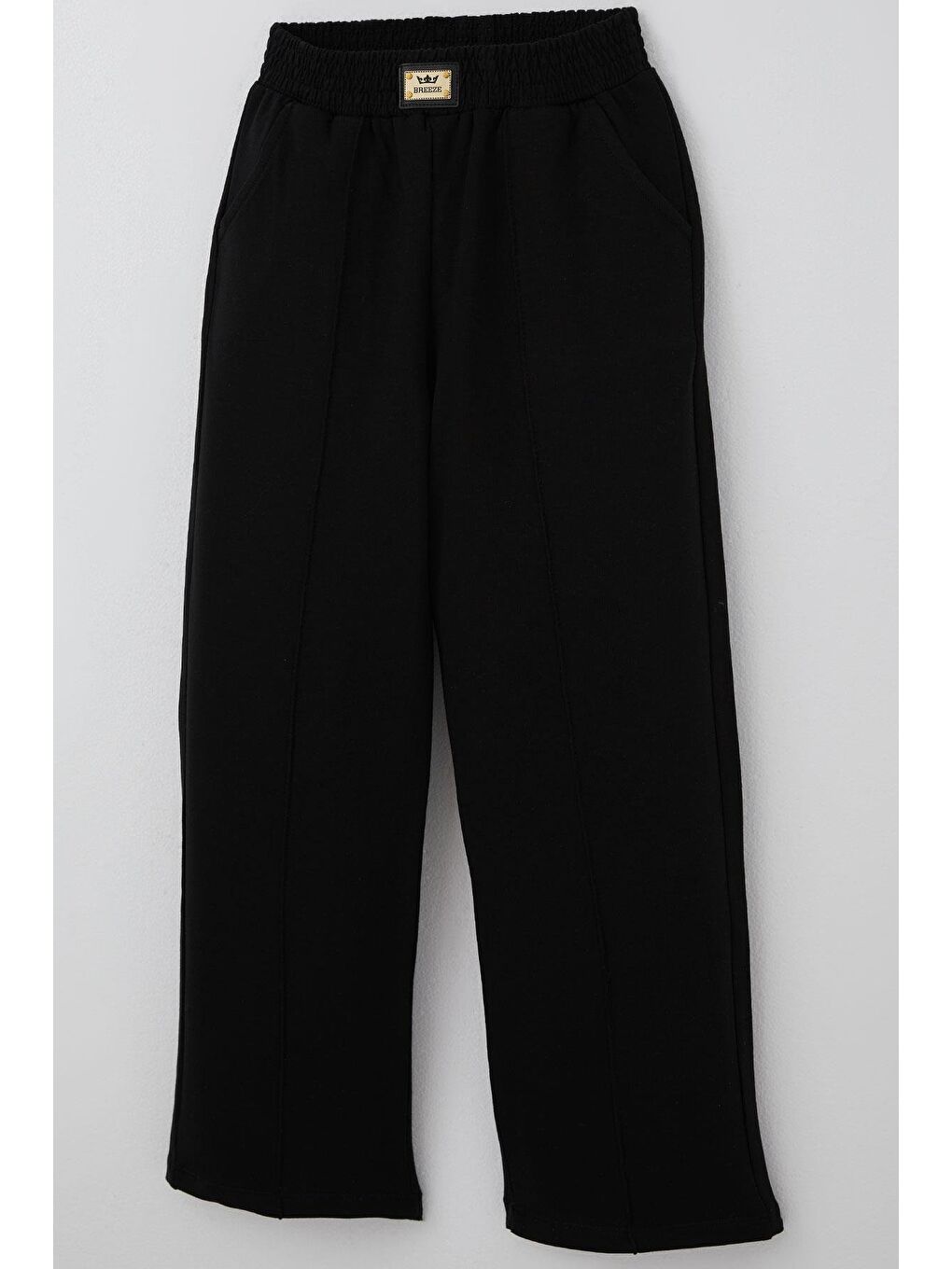 Kız Çocuk Pantolonlu Takım Parmak Detaylı Siyah (8-14 Yaş)-6