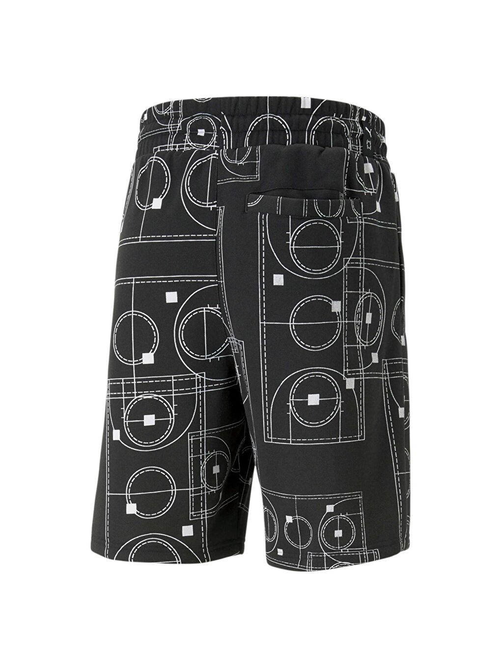 Siyah Courtside Booster Basketball Erkek Şort-1