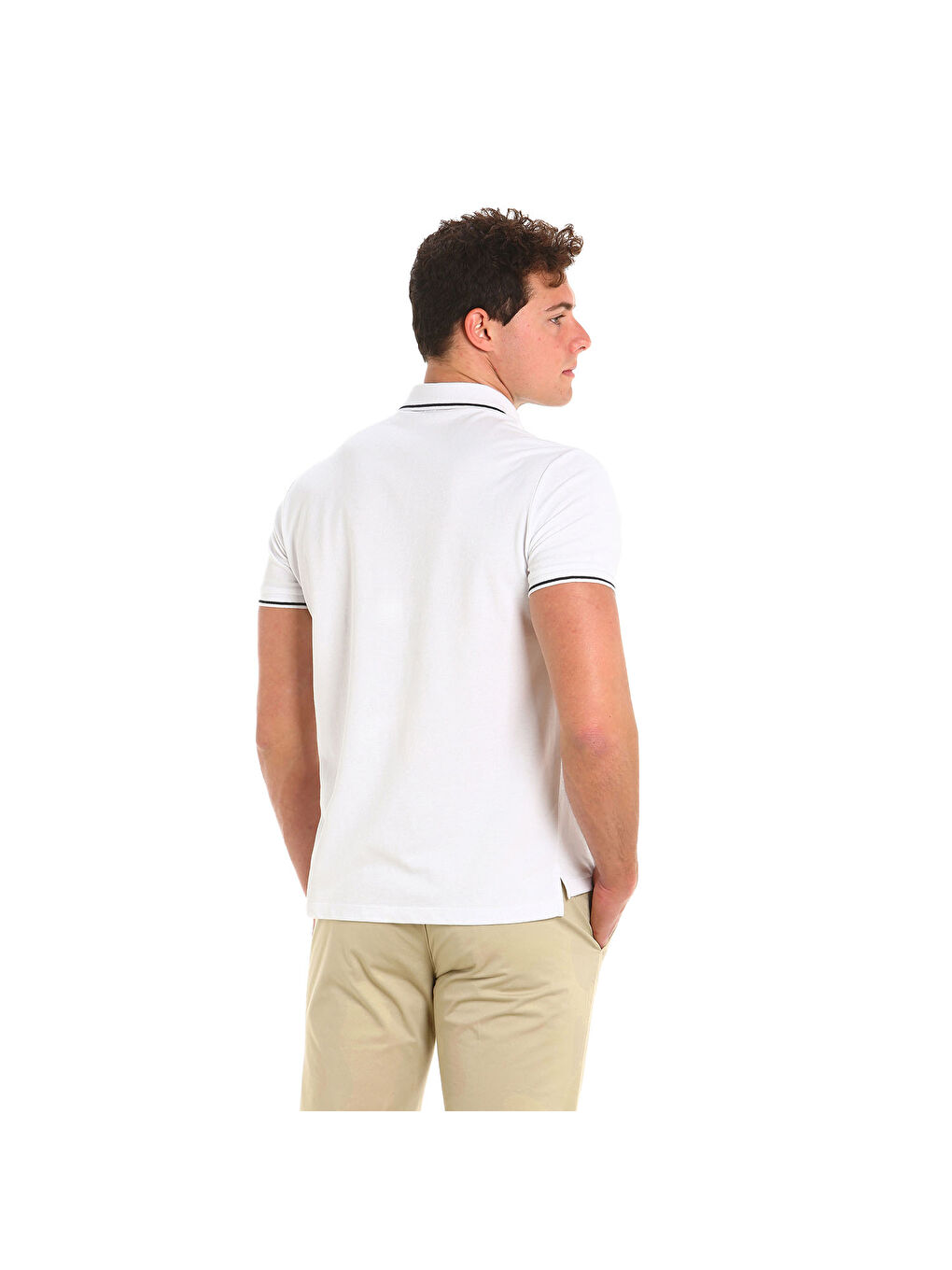 Deck Lgt Pique Polo Erkek Beyaz Polo Tişört-7