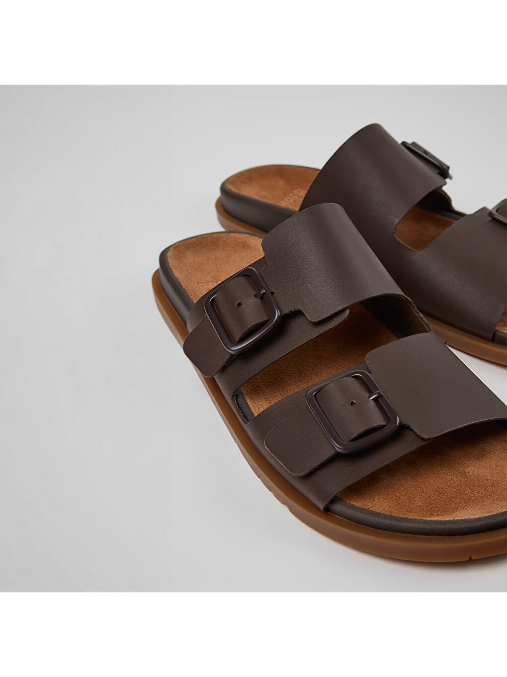 Kahverengi Erkek Terlik K101091-002 Lluc Sandal Brown-1