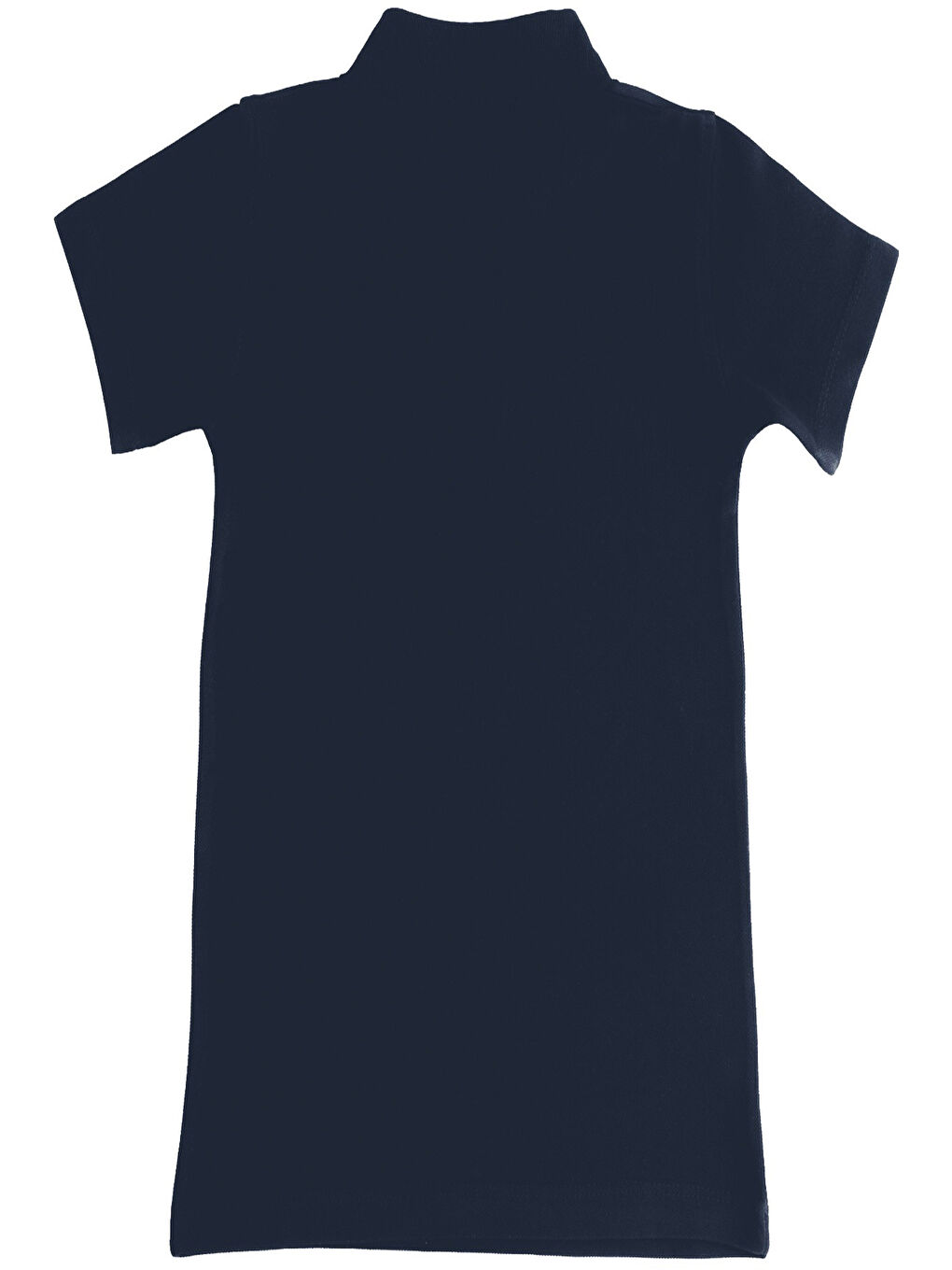 Lacivert Kız Çocuk Okul Tarz %100 Pamuk T-Shirt -5-17 Yaş AG006-2