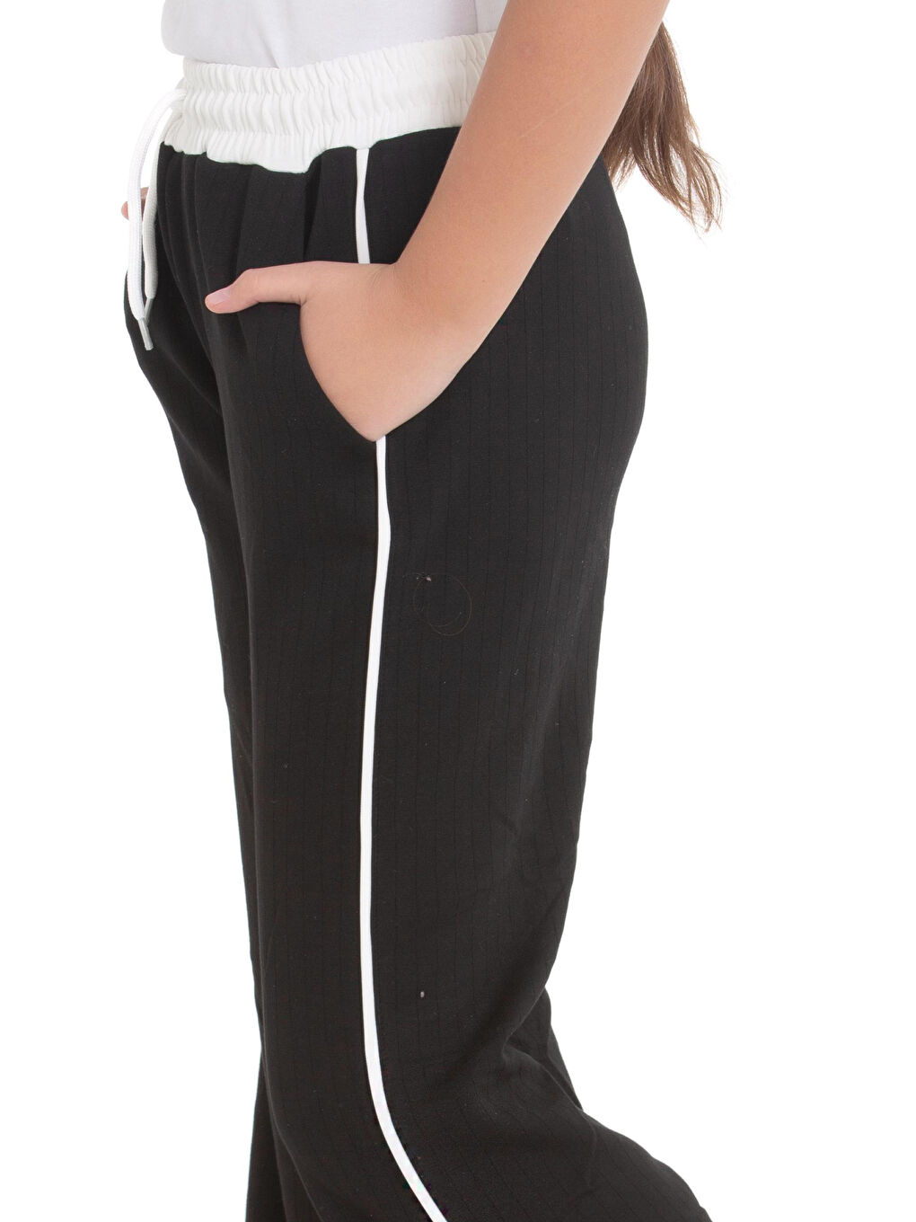 Siyah Kız Çocuk Oysho Kumaş Eşofman Alt 7-14 Yaş 12343-3