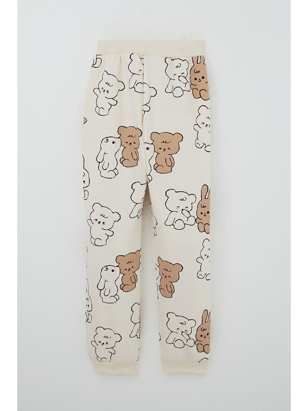 Ekru Kız Çocuk Eşofman Takımı Sevimli Dostlar Krem (4-8 Yaş)-8