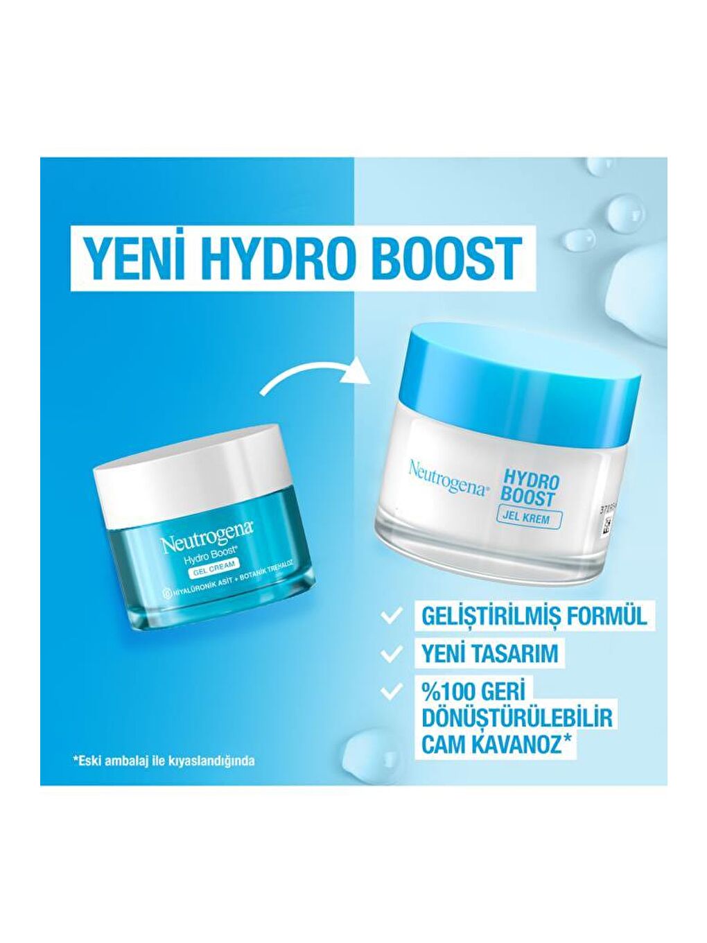 Neutrogena Renksiz Hydro Boost Gel Cream Nemlendirici Kuru Ciltler 50mlx2 - 2