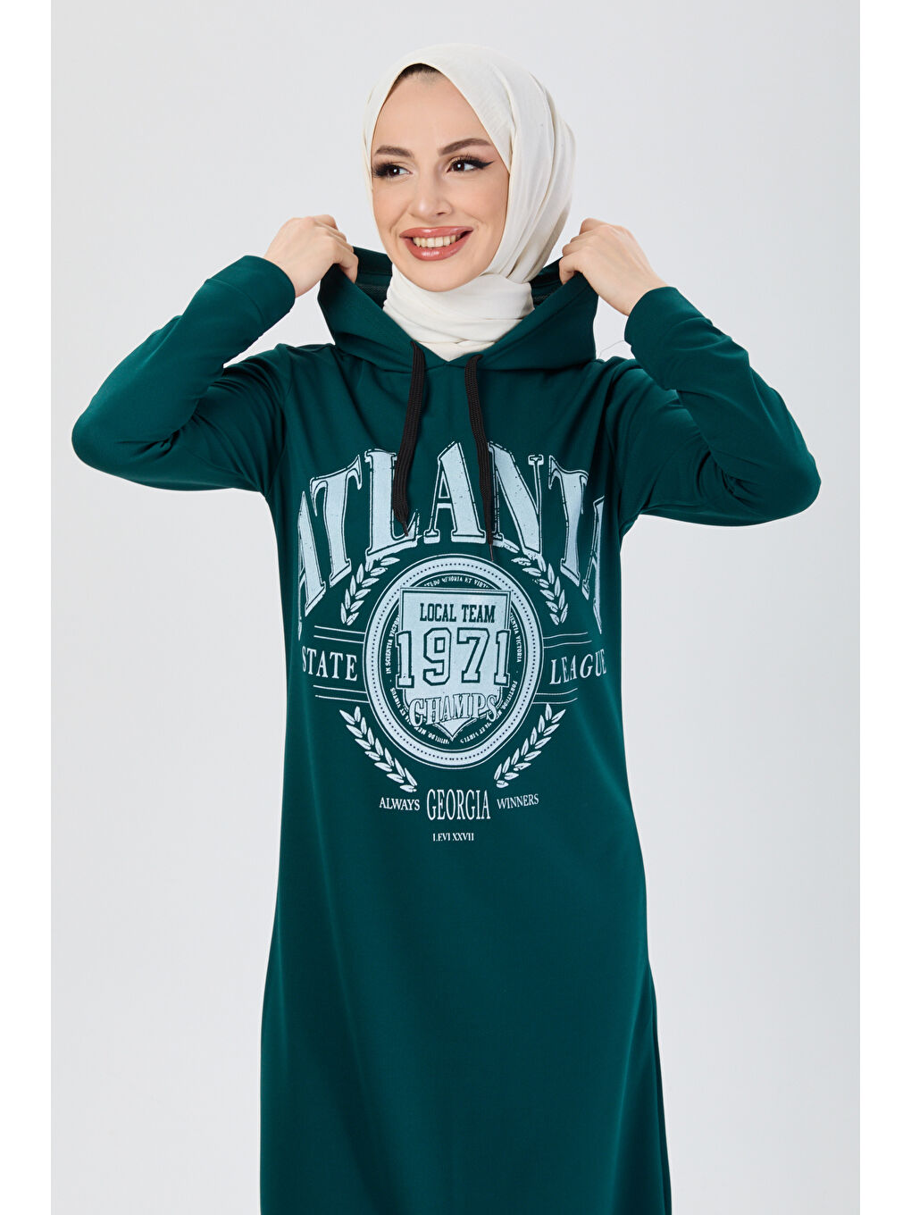 Yeşil Elbise Zumrut - 13086-3