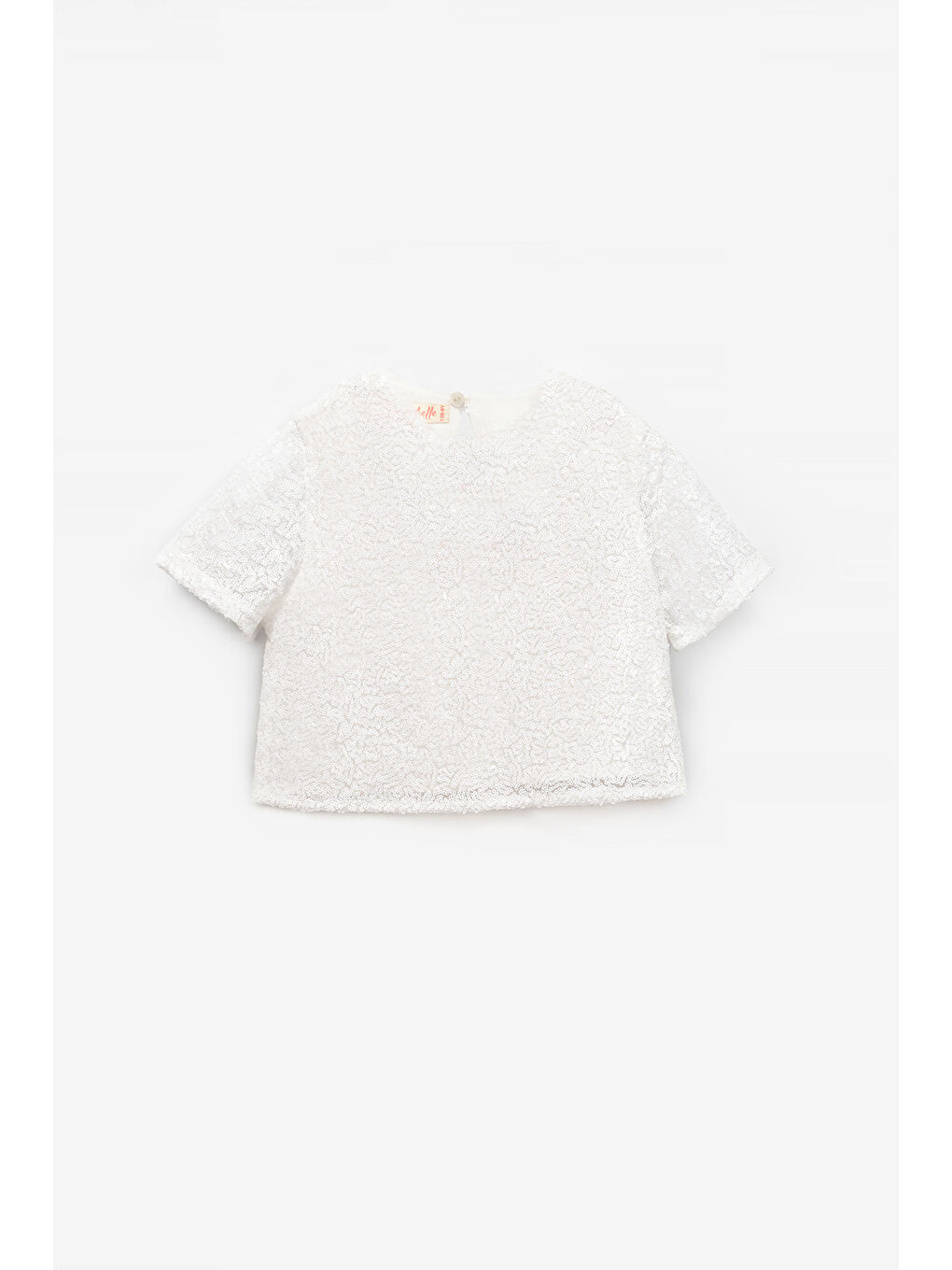 Beyaz Üzeri Pul Detaylı Tül Etekli İkili Takım - Freya-4