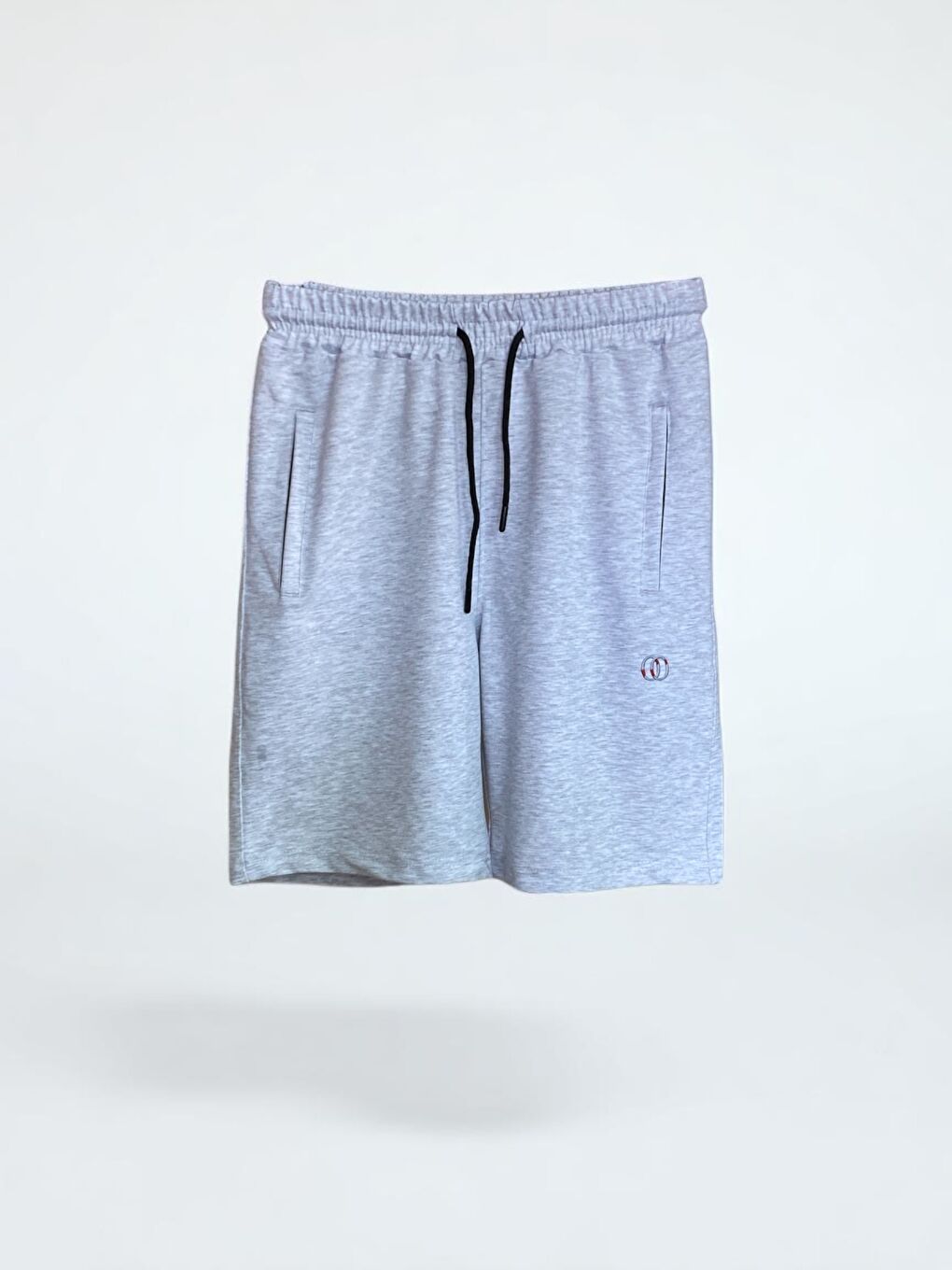 Gri Erkek Pamuklu Fermuarlı Cepli Kaliteli Yazlık Rahat Şort