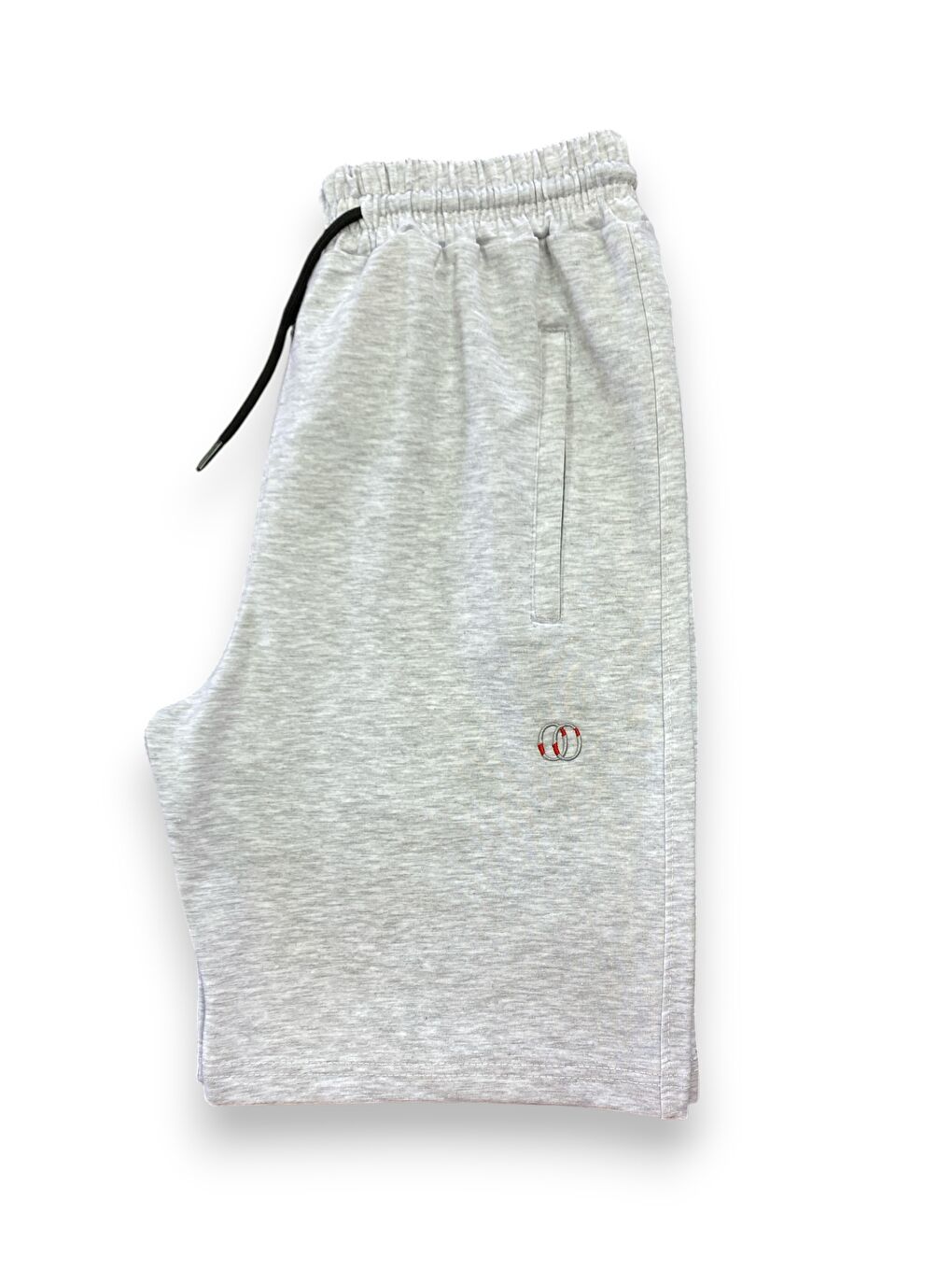 Gri Erkek Pamuklu Fermuarlı Cepli Kaliteli Yazlık Rahat Şort-3