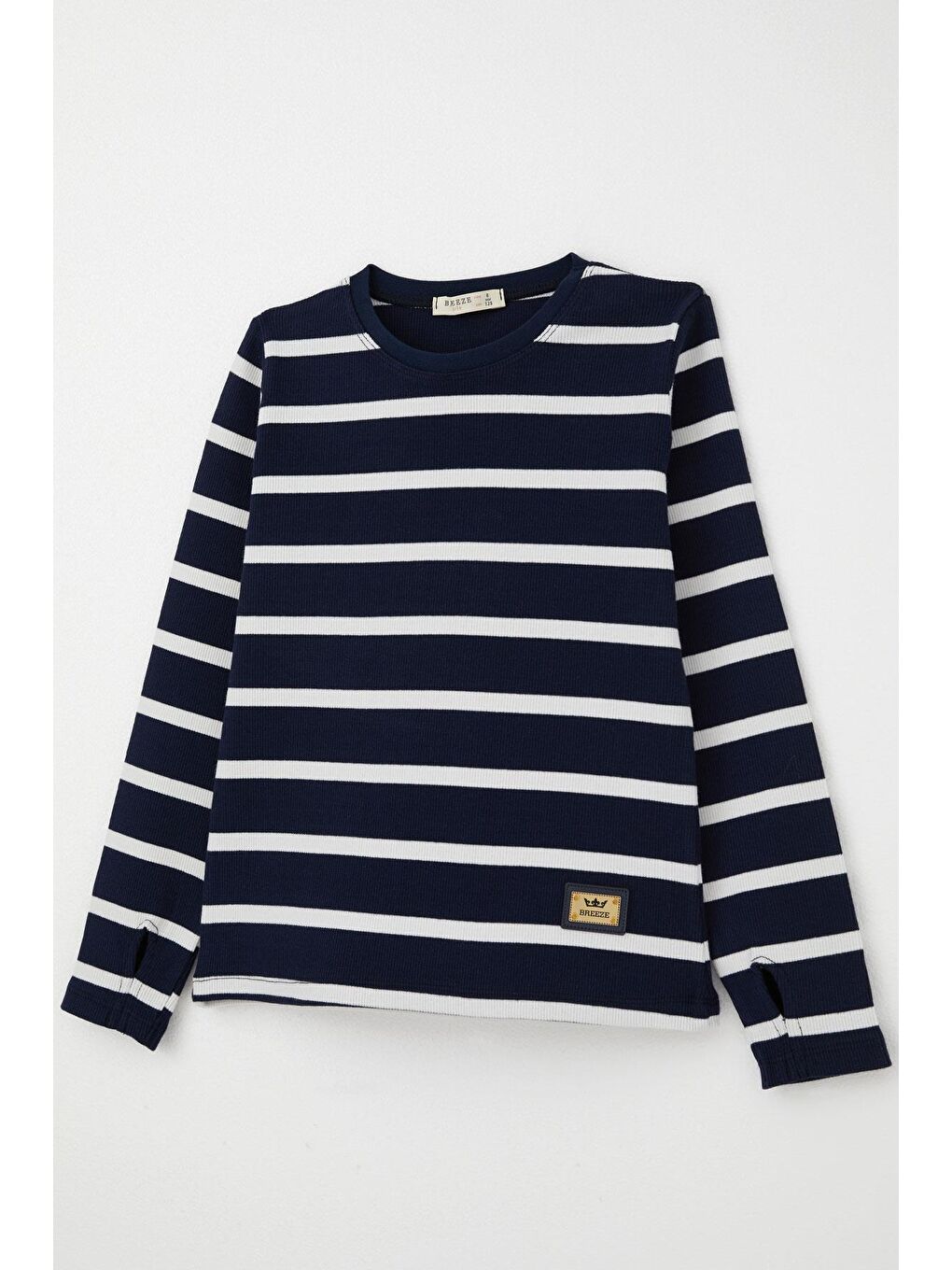 Kız Çocuk Pantolonlu Takım Parmak Geçmeli Arma Detaylı Lacivert (8-14 Yaş)-5