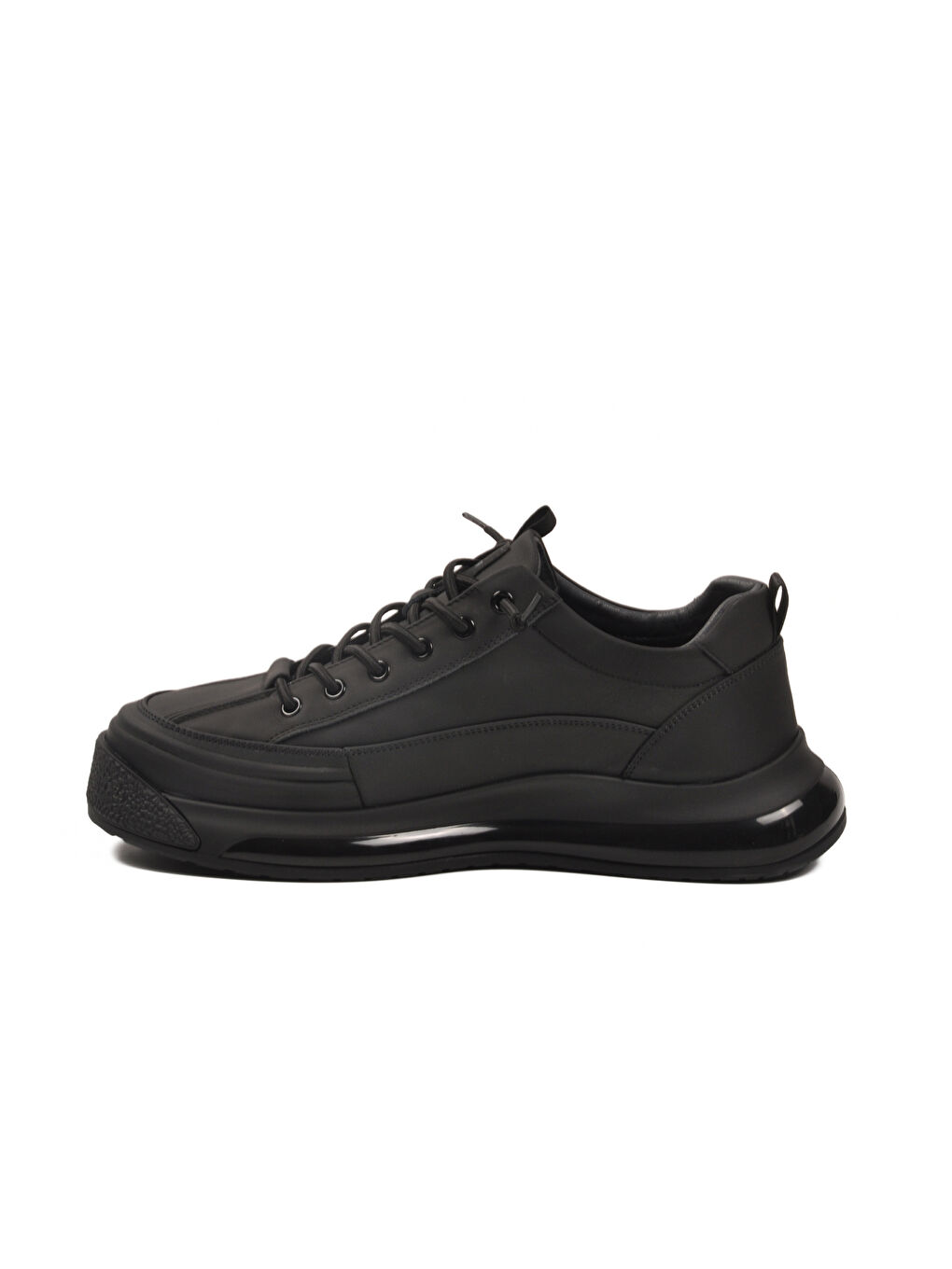 Siyah Hakiki Deri Erkek Casual Ayakkabı 24K500-1 M-3