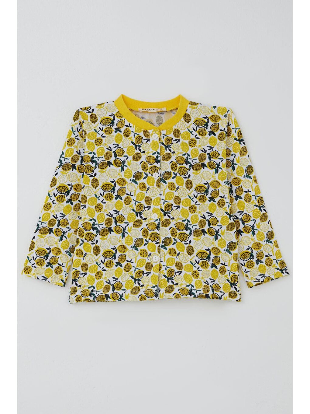 Kız Bebek Pijama Takımı Limon Bahçesi Sarı (4 Ay-1 Yaş)-1