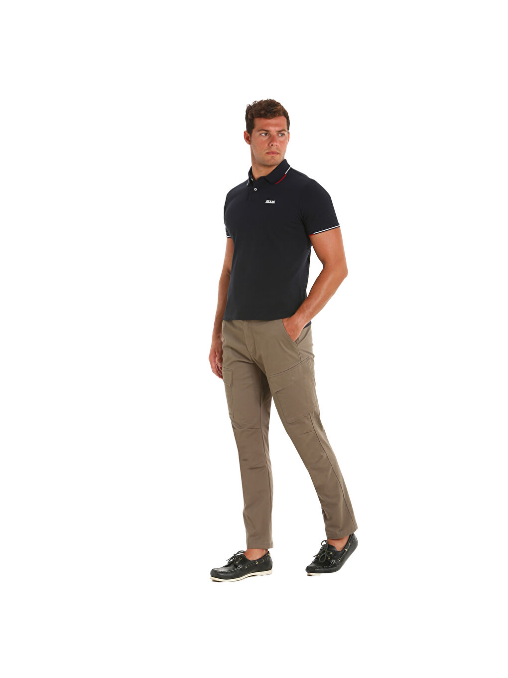 Lacivert Deck Lgt Pique Polo Erkek Mavi Polo Tişört-2