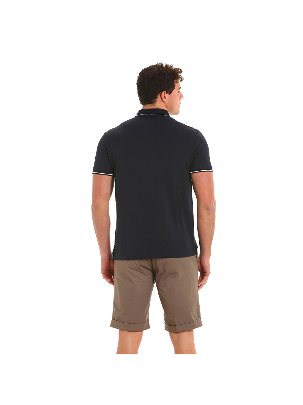 Lacivert Deck Lgt Pique Polo Erkek Mavi Polo Tişört-8