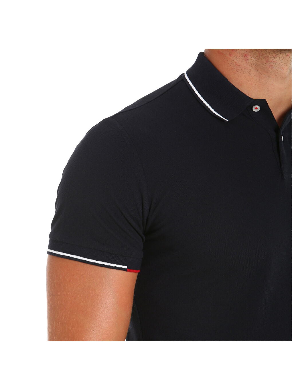 Lacivert Deck Lgt Pique Polo Erkek Mavi Polo Tişört-10