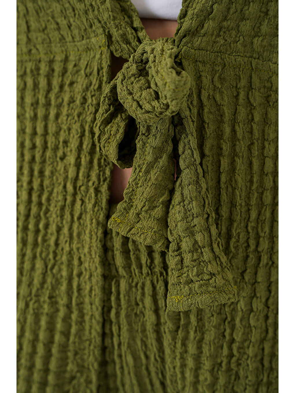 Kadın Örme Bluz Pantolon İkili Takım 30052 - E.Yeşil-4