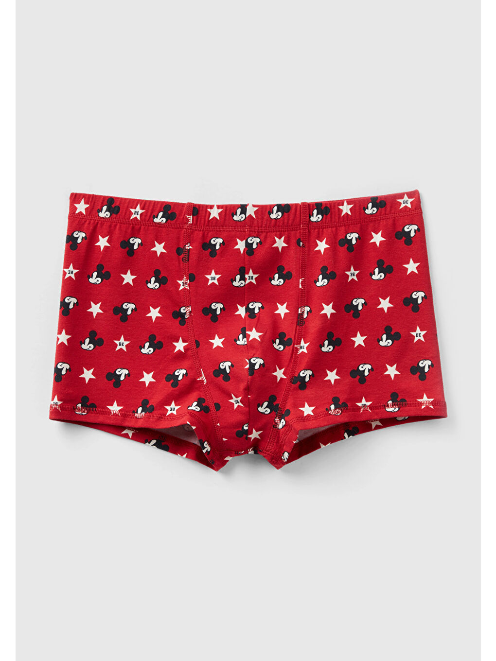 Erkek Kırmızı Tamamı Mickey Baskılı Boxer