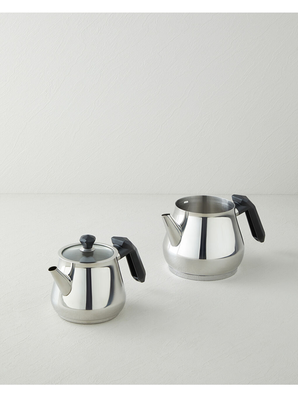 Prego Çelik Çaydanlık 0,75 L-1,75 L Siyah-1