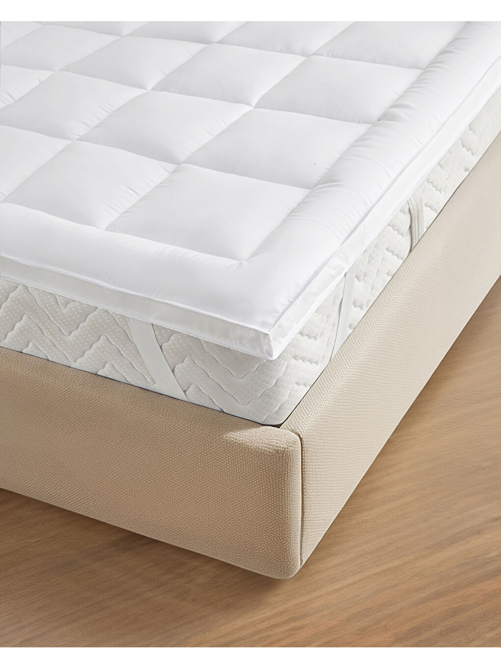 Balmy Çift Kişilik Yatak Pedi 160x200 cm Beyaz