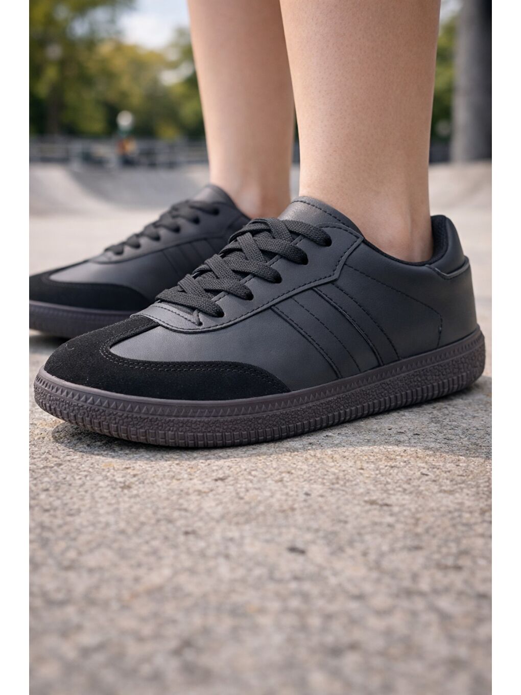 Siyah FLEX RUN Unisex Spor Ayakkabı Günlük Casual Sneakers-3