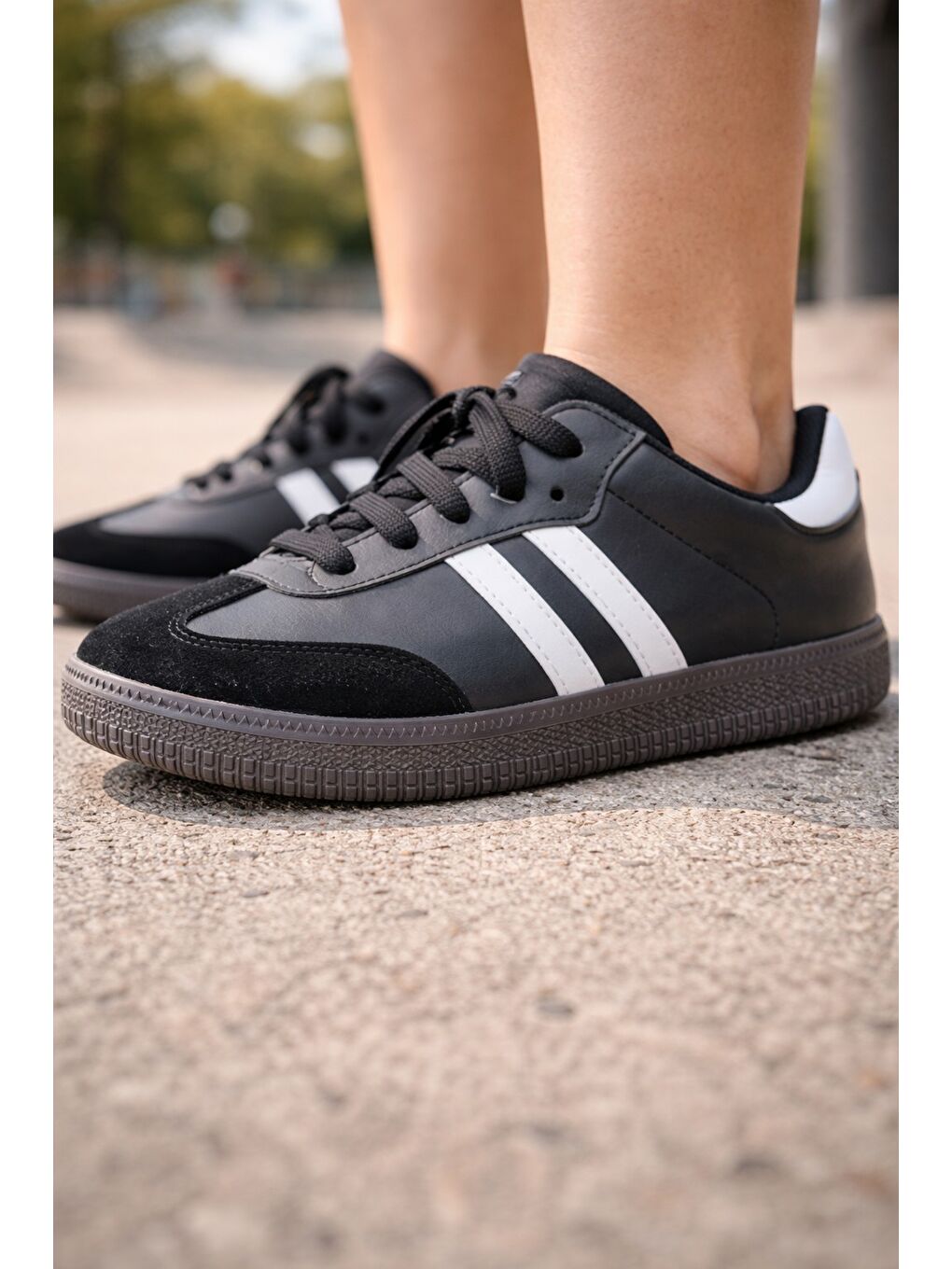 Siyah FLEX RUN Unisex Spor Ayakkabı Günlük Casual Sneakers-4