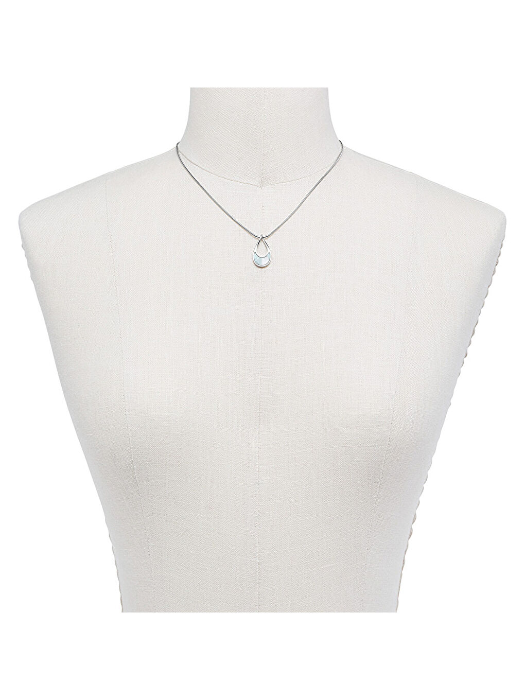 Gri SKJ1360-040 Kadın Kolye-2