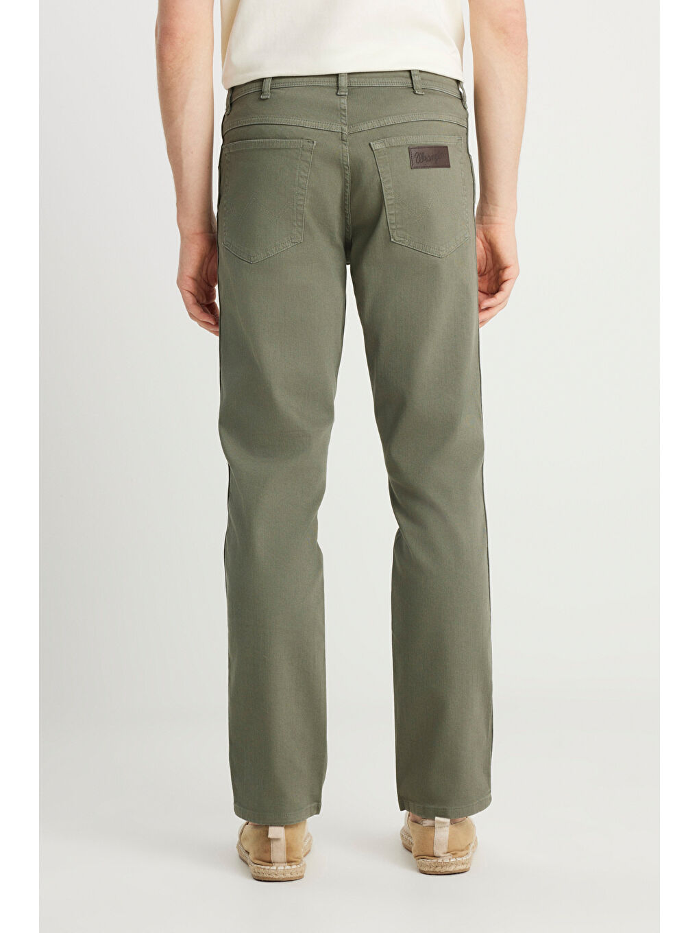 Yeşil Texas Slim Fit Dar Kesim Normal Bel Haki Esnek Pantolon-3