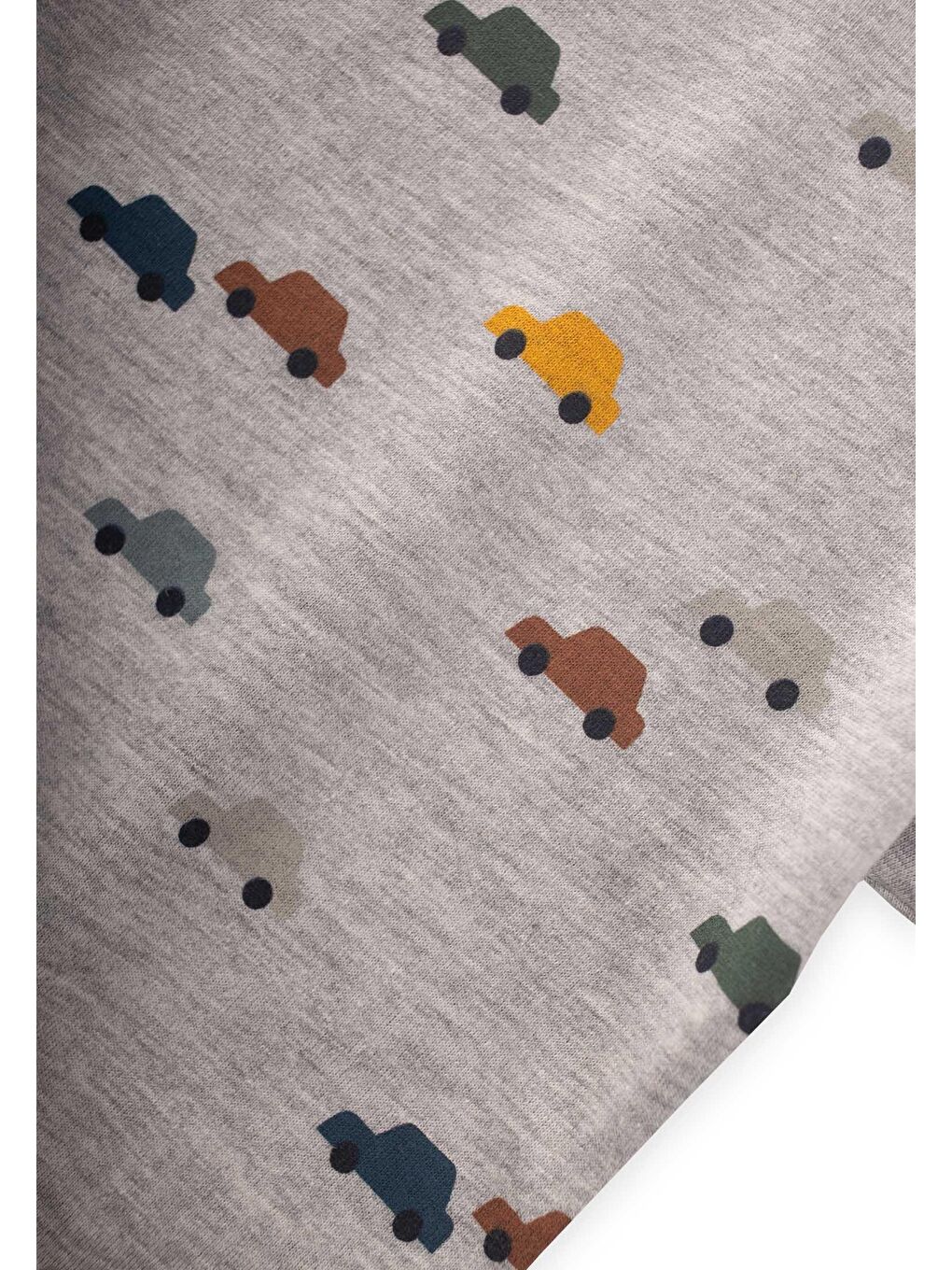 Gri Erkek Çocuk Desenli Tişört-2