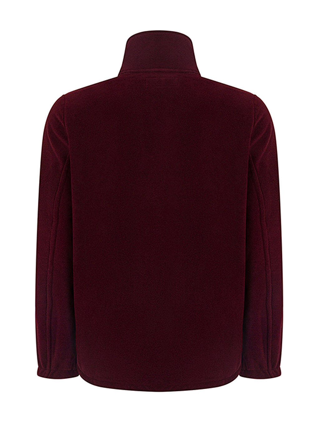 Bordo Erkek Polar Fermuarlı Sweatshirt-3