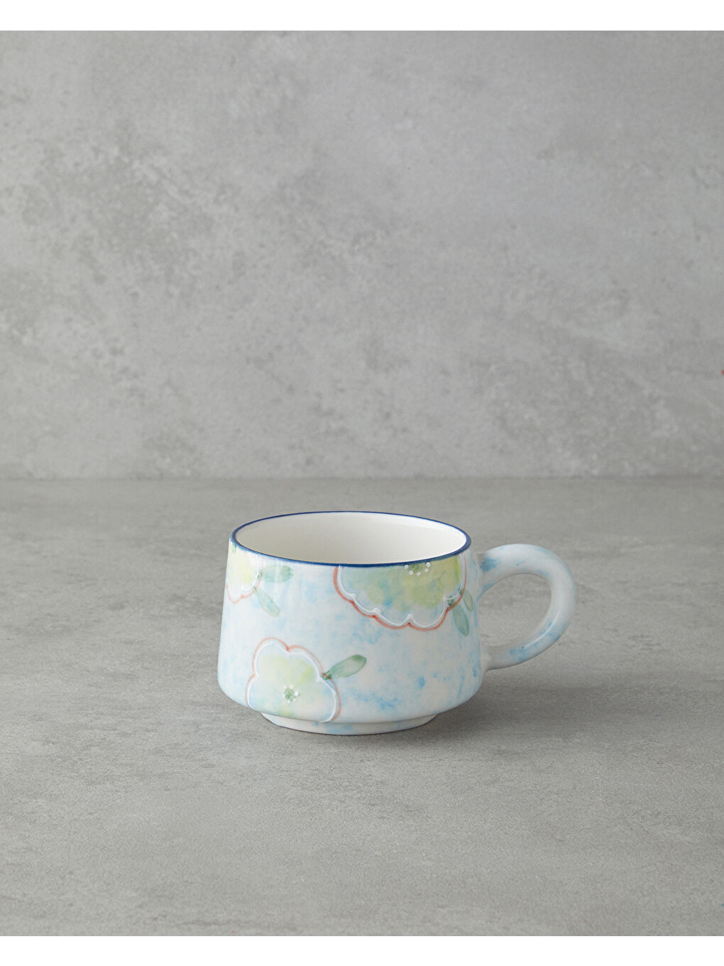 Pastel Reflections Seramik Kupa 260 ml Mavi-Yeşil-Sarı