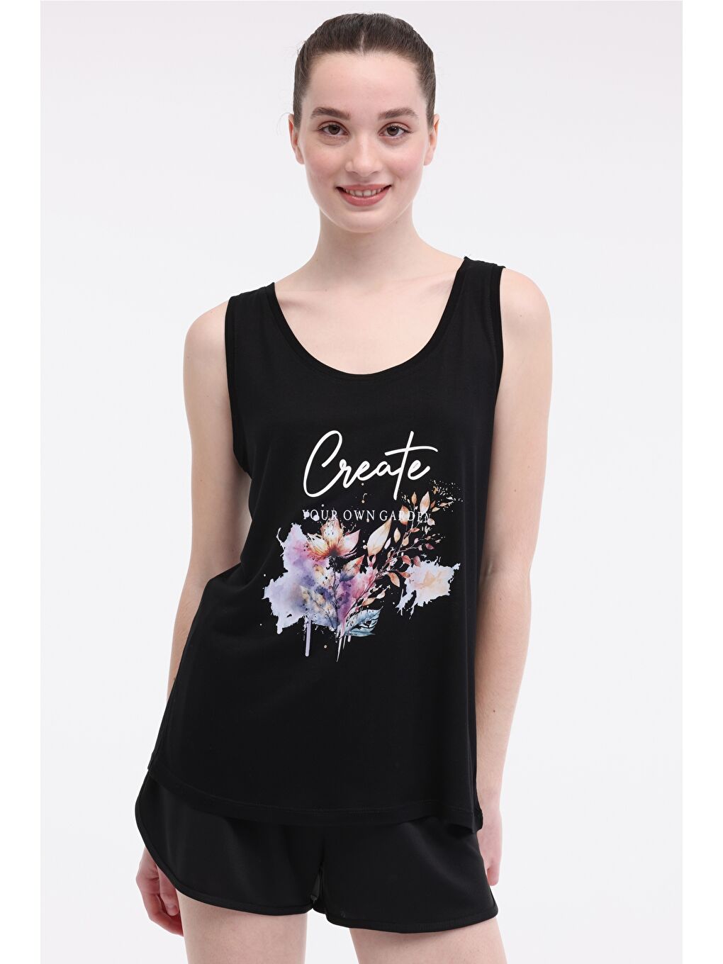 WL GABY-B 10T7118 5FX Siyah Kadın Atlet