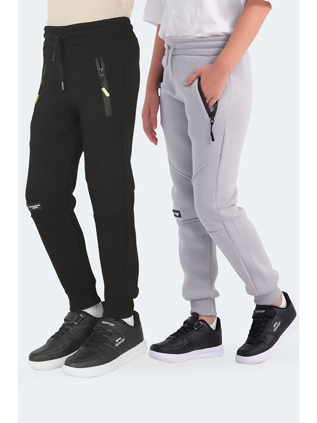 Karışık LAMYA 2 li Set Unisex Çocuk  Siyah -Taş Gri Eşofman Altı