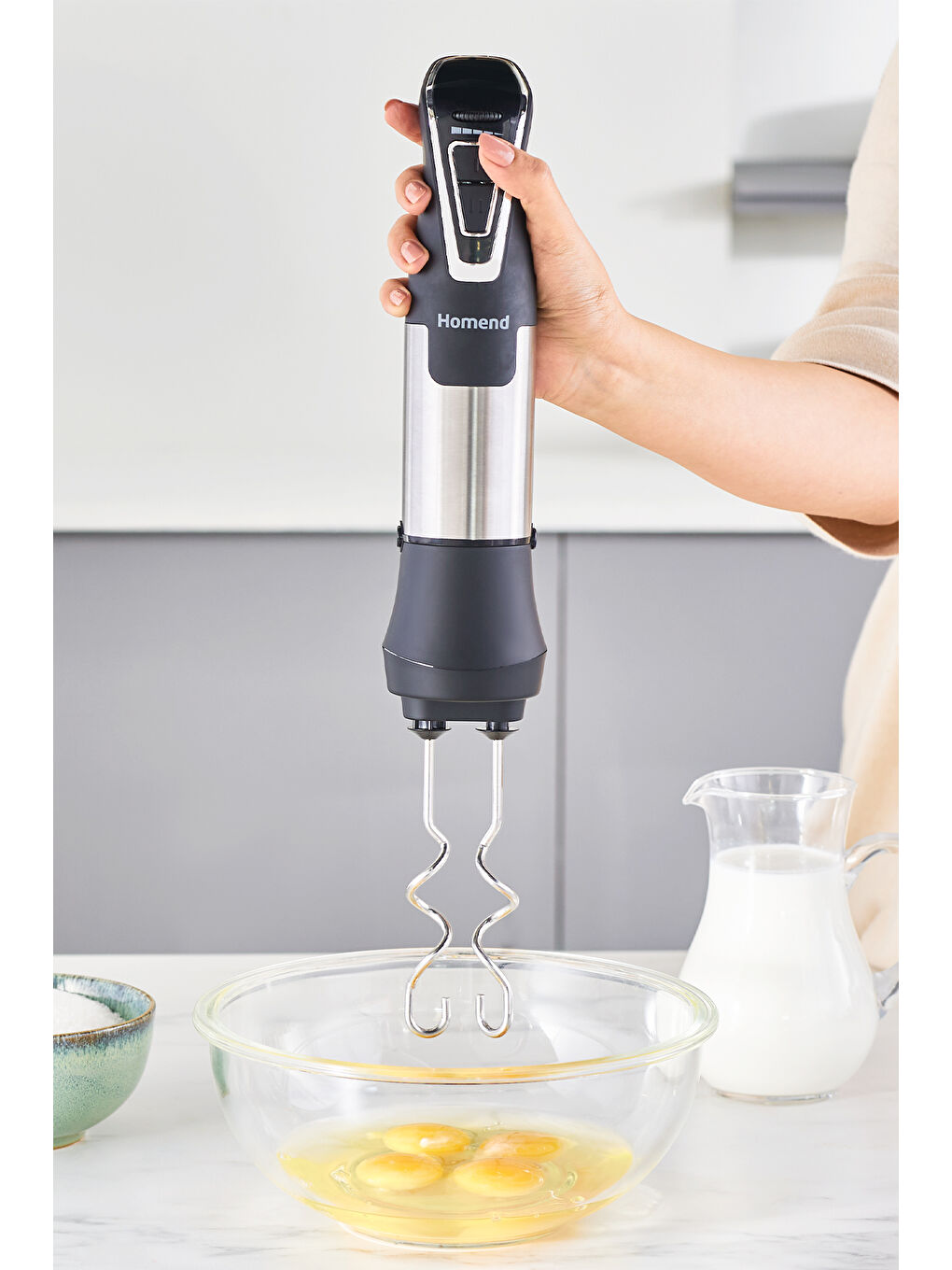 Handmaid 1966h Inox XLarge Hazneli, Çift Bıçaklı Blender Set-2